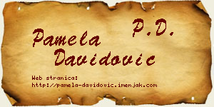 Pamela Davidović vizit kartica